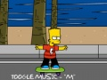 Spill Bart Simpson skateboarding  online