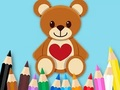 Spill Fargebok: Toy Bear  online