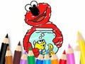 Spill Fargebok: Elmo New Friend  online