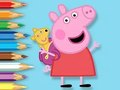Spill Fargebok: Peppa med lekebjørn  online