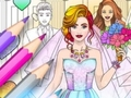 Spill Bryllup Coloring Dress Up Game  online