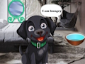 Spill Mat sulten svart hund  online