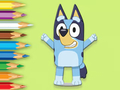 Spill Fargebok: Happy Bluey  online