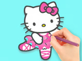 Spill Fargebok: Hello Kitty Dancing  online