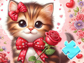 Spill Jigsaw Puzzle: Bowknot Cat online