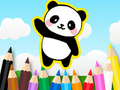 Spill Fargebok: Søt Panda  online
