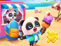 Spill Jigsaw Puzzle: Baby Panda Ice Cream Car online