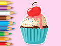 Spill Fargebok: Eple Cupcake  online