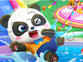 Spill Jigsaw Puzzle: Baby Panda Water Park online