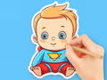Spill Fargebok: Søt superbaby  online