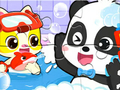 Spill Jigsaw Puzzle: Baby Panda Shower Time online
