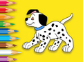 Spill Fargebok: Søt flekket hund  online