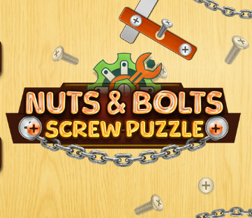 Spill Tre Bolter Muttere Skrue Pin Puzzle  online