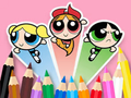 Spill Fargebok: Powerpuff-jentene  online