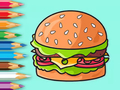 Spill Fargebok: Deilig Hamburger  online