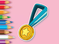 Spill Fargebok: Medalje  online