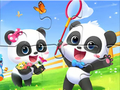 Spill Jigsaw Puzzle: Baby Panda Spring Outing online