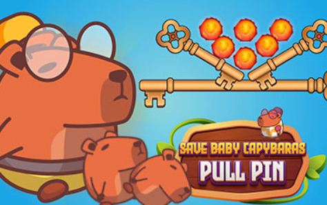 Spill Lagre Baby Capybaras Pull Pin  online