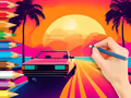 Spill Fargebok: Sunset Driving  online