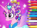 Spill Fargebok: Ponniprinsesse  online