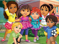 Spill Jigsaw Puzzle: Dora Into City online