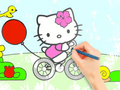 Spill Fargebok: Hello Kitty Cycling  online