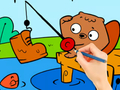 Spill Fargebok: Fiskeekorn  online