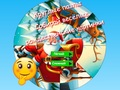 Spill Rund puslespill Samle morsomme julebilder  online