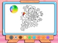 Spill Fargebok: Blomsterbukett  online