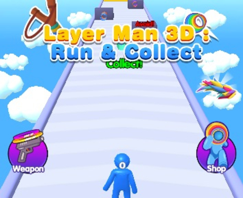 Spill Layer Man 3D Run Collect online