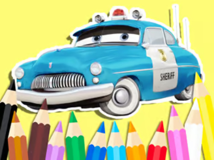 Spill Fargebok: Cars Sheriff  online