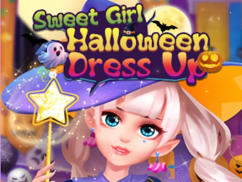 Spill Søt jente Halloween kle seg  online