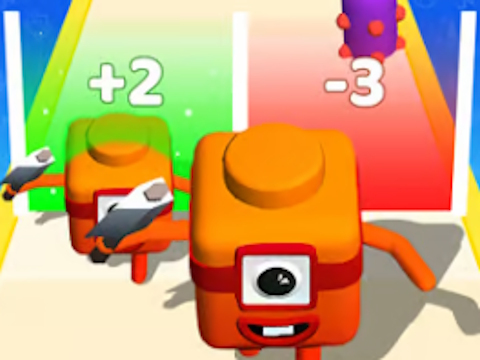 Spill Merge nummer Cube: 3D Run Game online