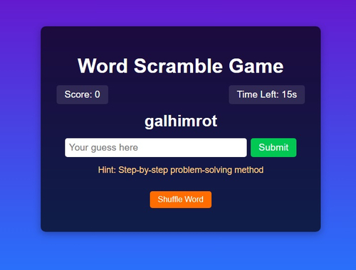 Spill Word Scramble Game Challenge online