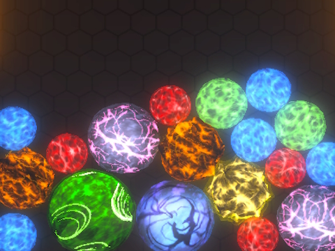 Spill 3D-baller: Slå sammen  online