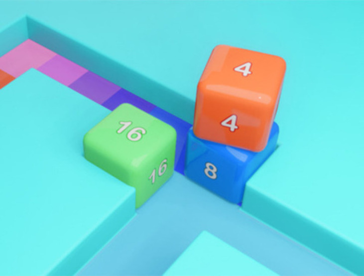 Spill Maze Cube 2048 online