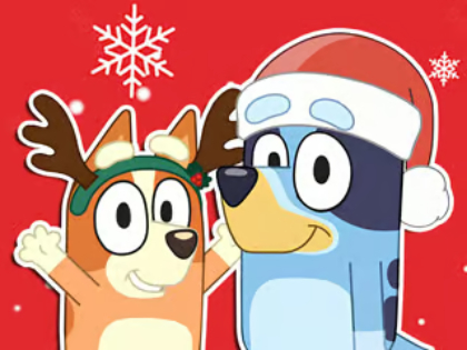 Spill Jigsaw Puzzle: Bluey julegave  online