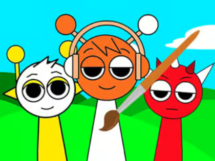 Spill Fargebok: Sprunki Friends  online