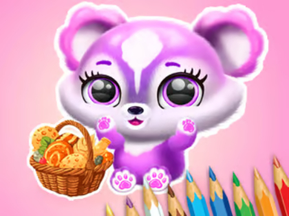 Spill Fargebok: Fluffy Picnic  online