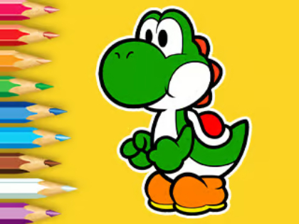 Spill Fargebok: Yoshi Fishing Day  online