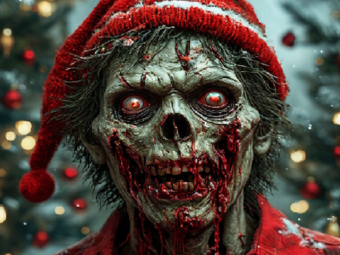 Spill Zombie Christmas Jigsaw online