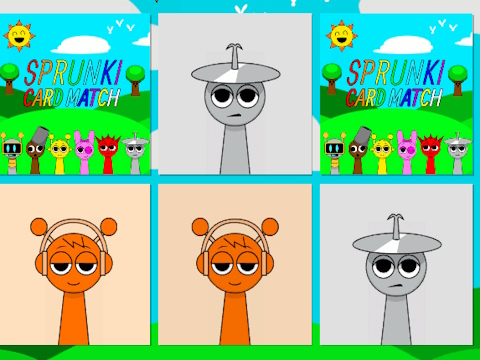 Spill Sprunki Card Match online