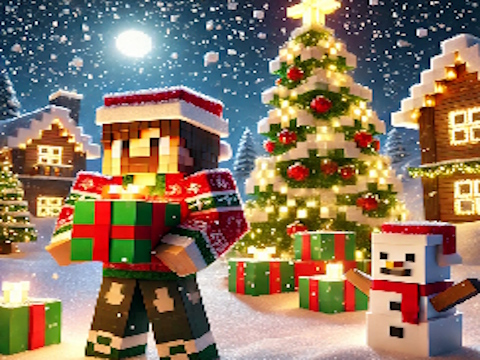 Spill Minecraft julestikksag  online