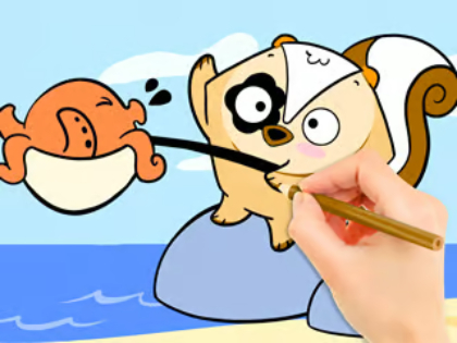 Spill Fargebok: Fiskeoverraskelse  online
