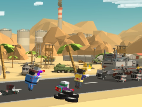 Spill Zombie Derby Pixel Survival online