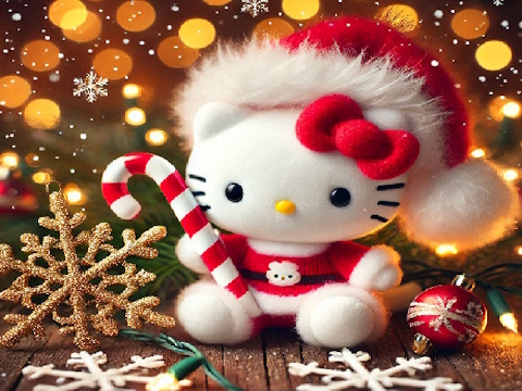 Spill Hello Kitty julepuslespill  online