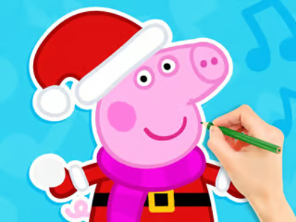Spill Fargebok: Peppa Pig Snowman  online