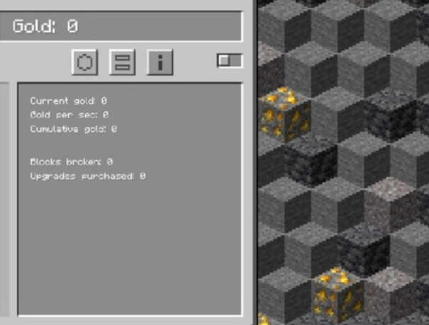 Spill Minecraft Gold Clicker online