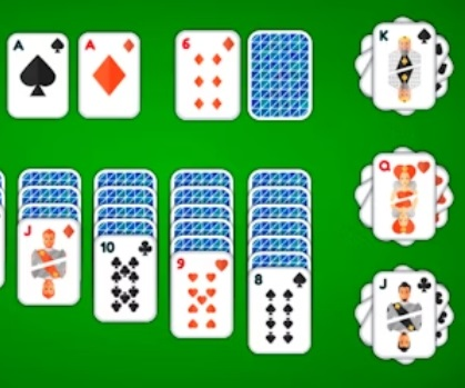 Spill Klondike Solitaire 4-drakter  online