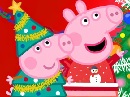 Spill Jigsaw Puzzle: Peppa Pig Juleforberedelse  online
